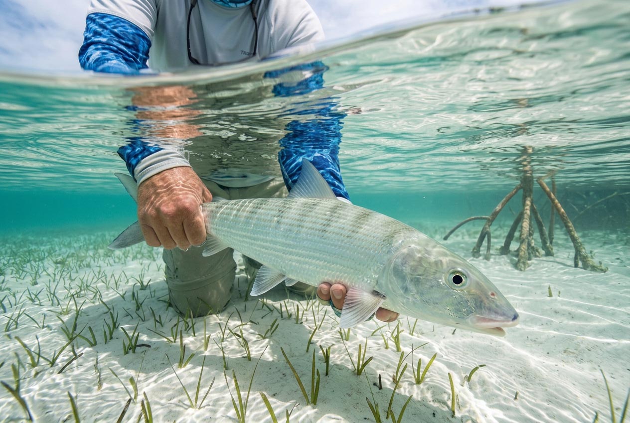 Bonefishdrill im Flachwasser